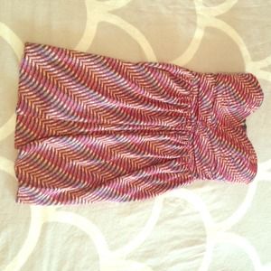 Adorable Bar III strapless sun dress