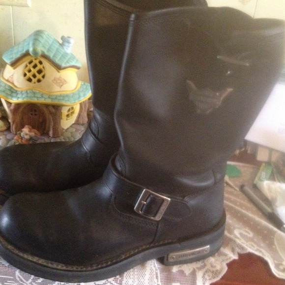 Harley Davidson men's bike boots@@@@@reserved@@@@@