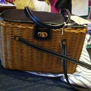Reduced::::Kate Spade basket straw bag