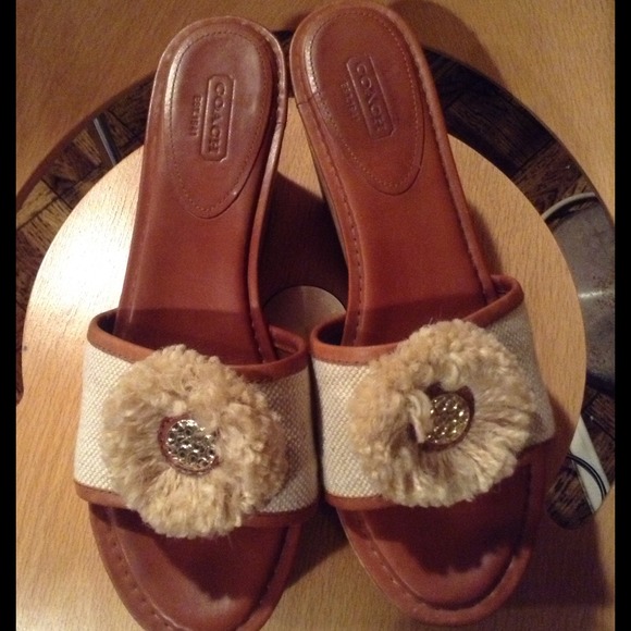 Authentic Coach wedge heels