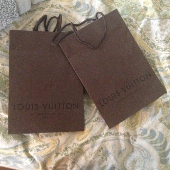 Louis Vuitton bags!  Shopping bags are authentic