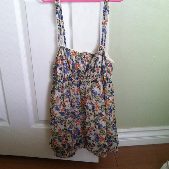Floral Hollister Tank Top