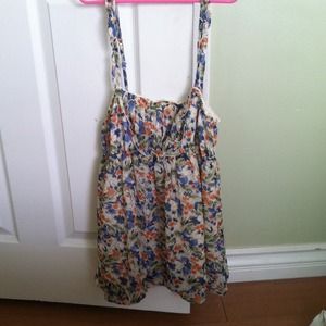 Floral Hollister Tank Top
