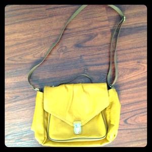 Yellow side bag and chettah sweater bundle!!!!