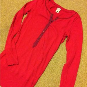 Free People Pink Long Sleeve Tunic