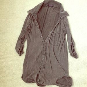 Brandy Melville button up and olive green shirt