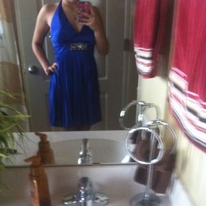 NWT size 0 blue dress
