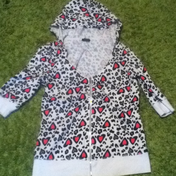 Reserved! Heart zip up hoodie and bracelets