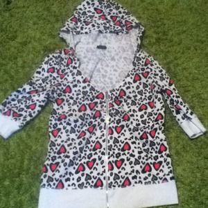 Reserved! Heart zip up hoodie and bracelets