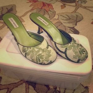 Steve Madden kitten heel mules GORGEOUS