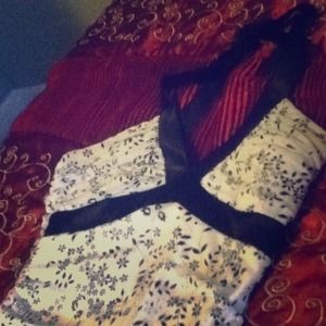 black and white dress