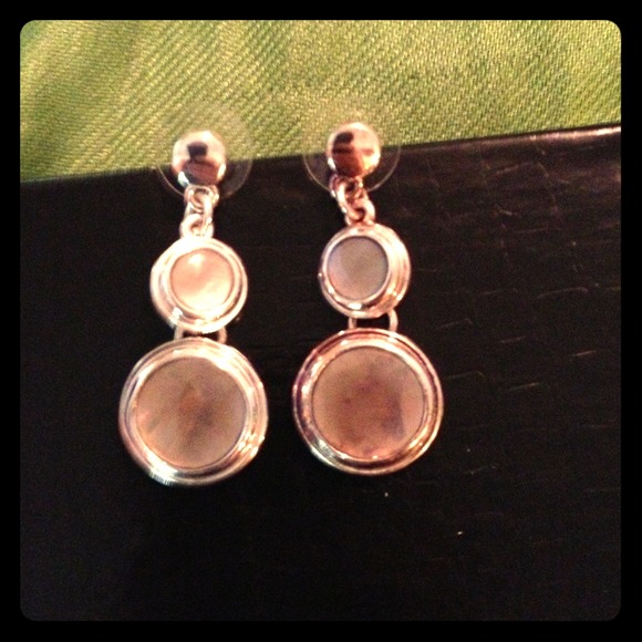 Moon stone earrings