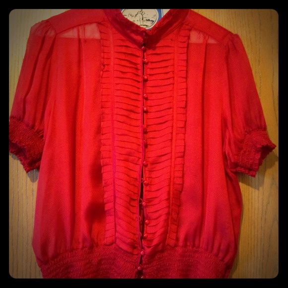 Silk Bebe collared shirt