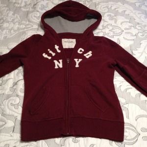 Kids authentic Abercrombie zip up jacket.