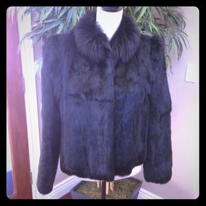 Reserved for lele Vintage rabbit Fur coat