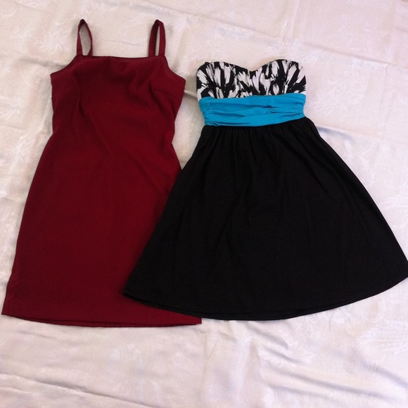 Bundled cocktail dress.