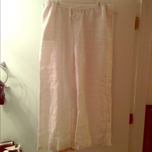 Linen drawstring pants