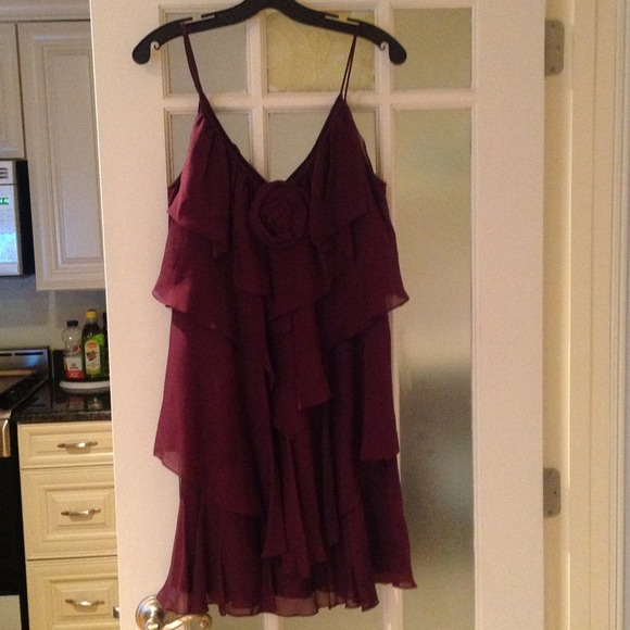 🚫SoldRebecca Taylor  Maroon/purplish dress