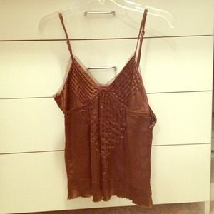 Chocolate Abercrombie & Fitch Silk Camisole