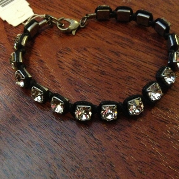 Black crystal bracelet