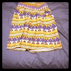 Reduced! Boho design yellow skirt! :)