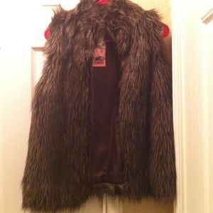 Faux fur vest