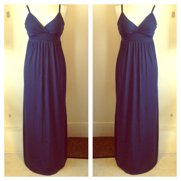 💢Sold by bundle💢Dark blue maxi dress