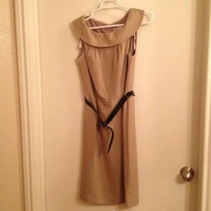 Beautiful tan interview dress