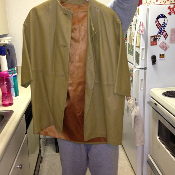 Vintage 60s genuine leather mod jacket.