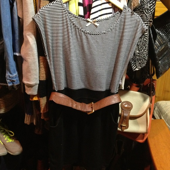 ❌SOLD❌Striped Black and White Dress