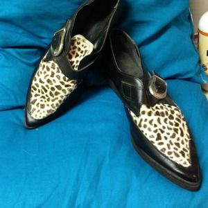1986 Vintage John Fluevog Pony Haired shoes!