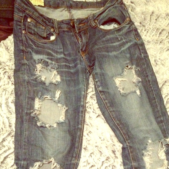 🎀 "Destroyed" hippie skinnies 💖