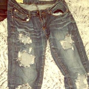 🎀 "Destroyed" hippie skinnies 💖