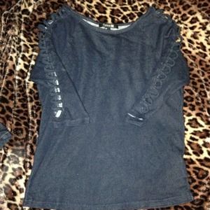 Forever 21 cut out sleeve 3/4 shirt.