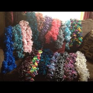 Handmade ruffle scarf