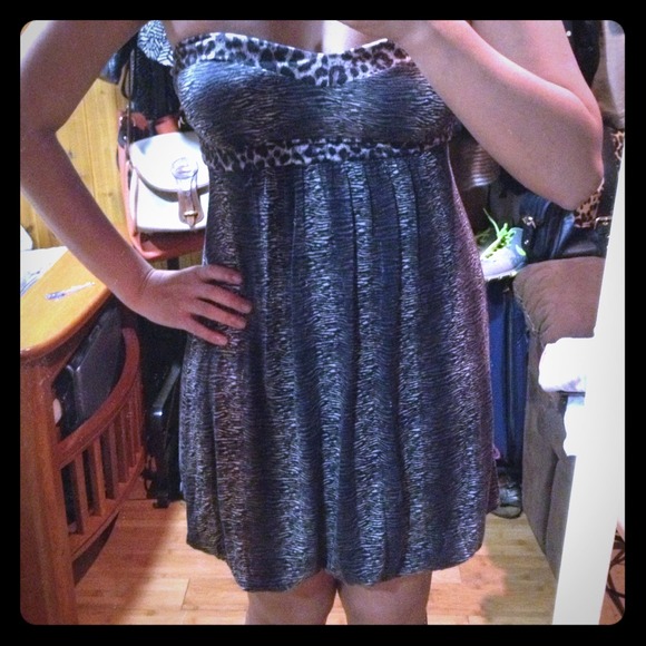 ❌SOLD❌Leopard and zebra print dress