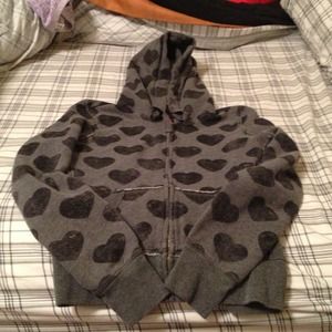 Size M VS Pink zip up hoodie and tee