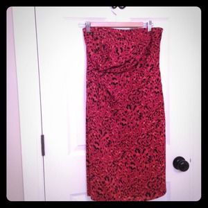 Sassy Strapless Animal Print Dress