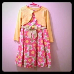 ❌Sold❌Girls sundress with shrug