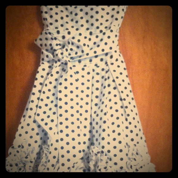 Black and white polka for dress