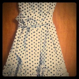 Black and white polka for dress