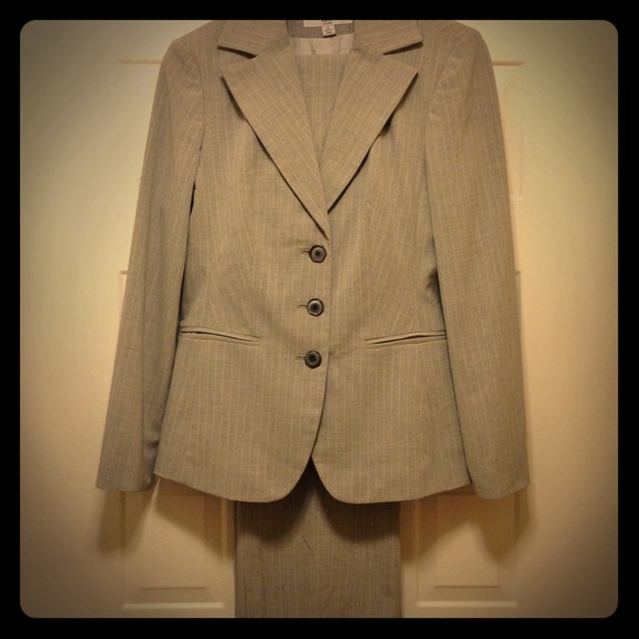Women's gray work suit
