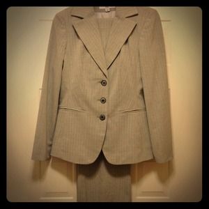 Women's gray work suit