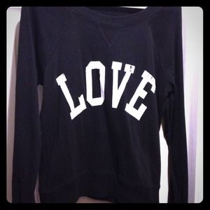 Black "Love" Sweater