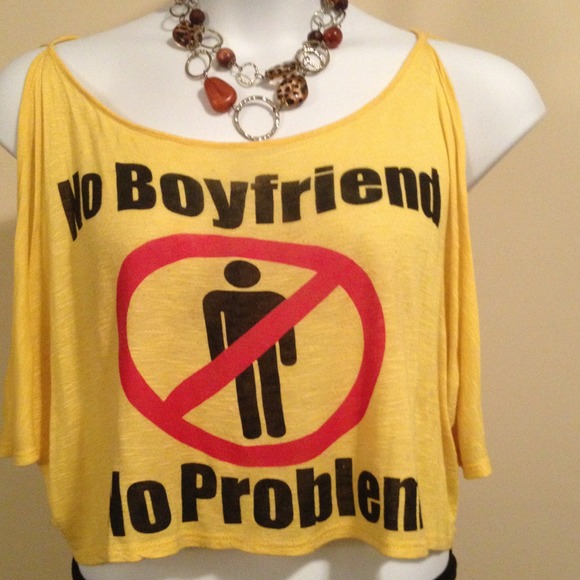 No Boyfriend No Problem shirt - Picture 3 of 3