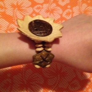 Hawaiian coconut shell watch