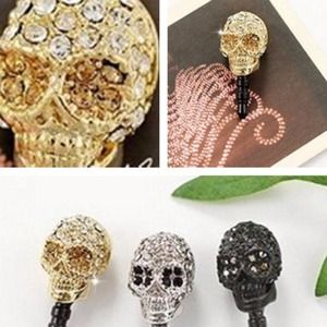 1 (gold) skull dust plug 3.5mm