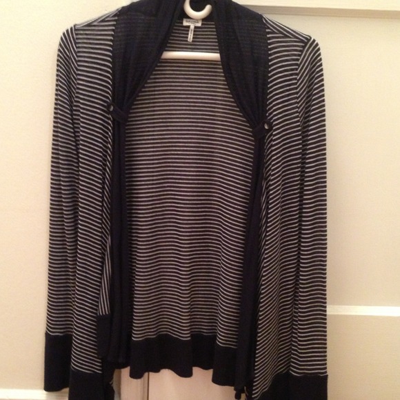 Sold -- Splendid navy striped cardigan