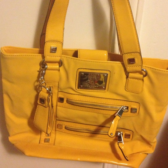 SOLD! Bright Yellow Tignanello Handbag