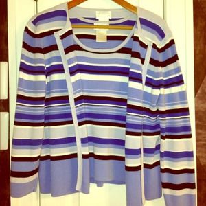 Striped twinset